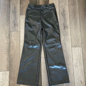 Black leather pants